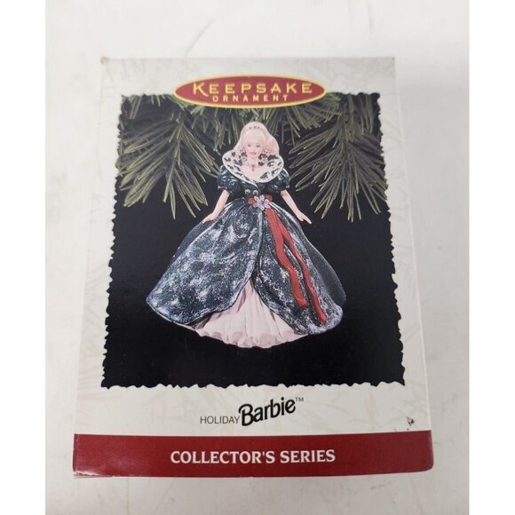Vintage 1995 Hallmark Keepsake Holiday Barbie Collector Ornament Christmas Decor - Picture 1 of 7